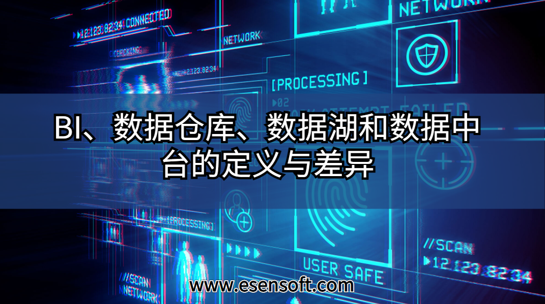 BI、数据仓库、数据湖和数据中台的定义与差异